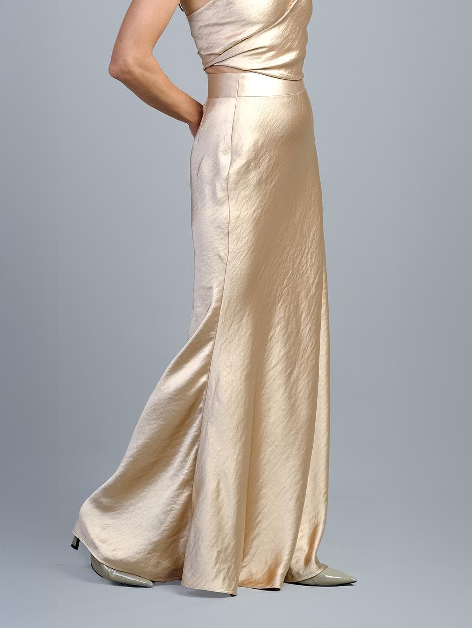 GODDESS SATIN SILK SKIRT
