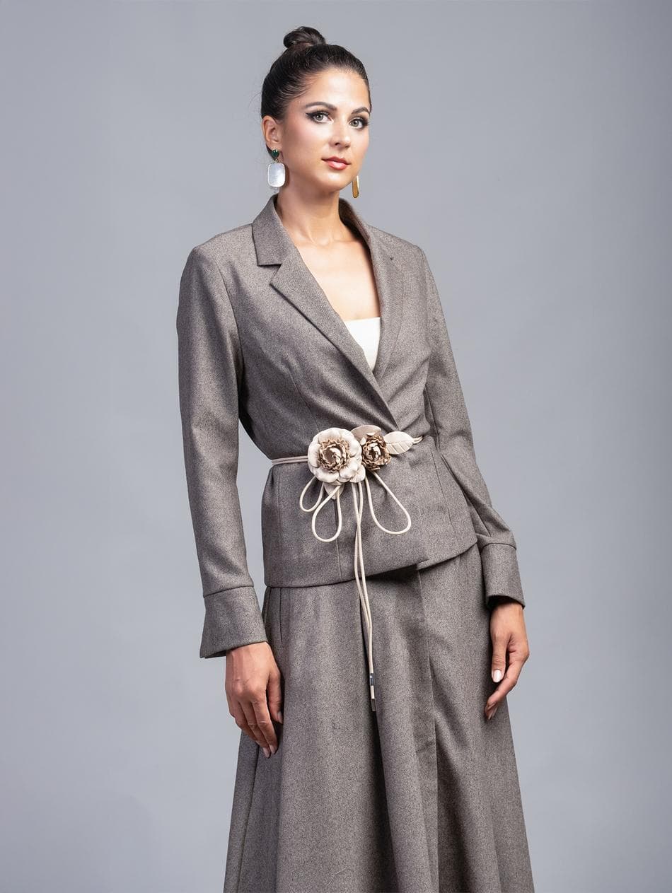 SILVER SERENITY 100% WOOL JACKET