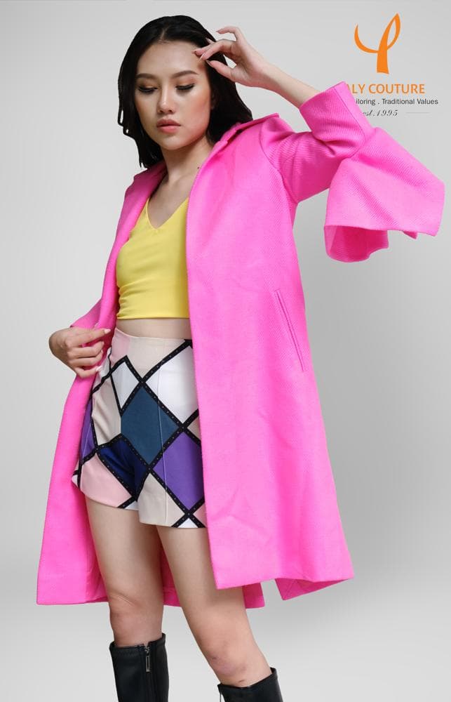 STYLISH PINKY OVERCOAT