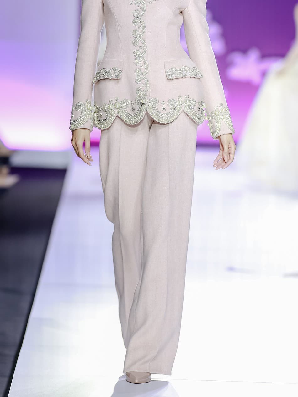 QUẦN DẠ TWEED ỐNG SUÔNG RỘNG.