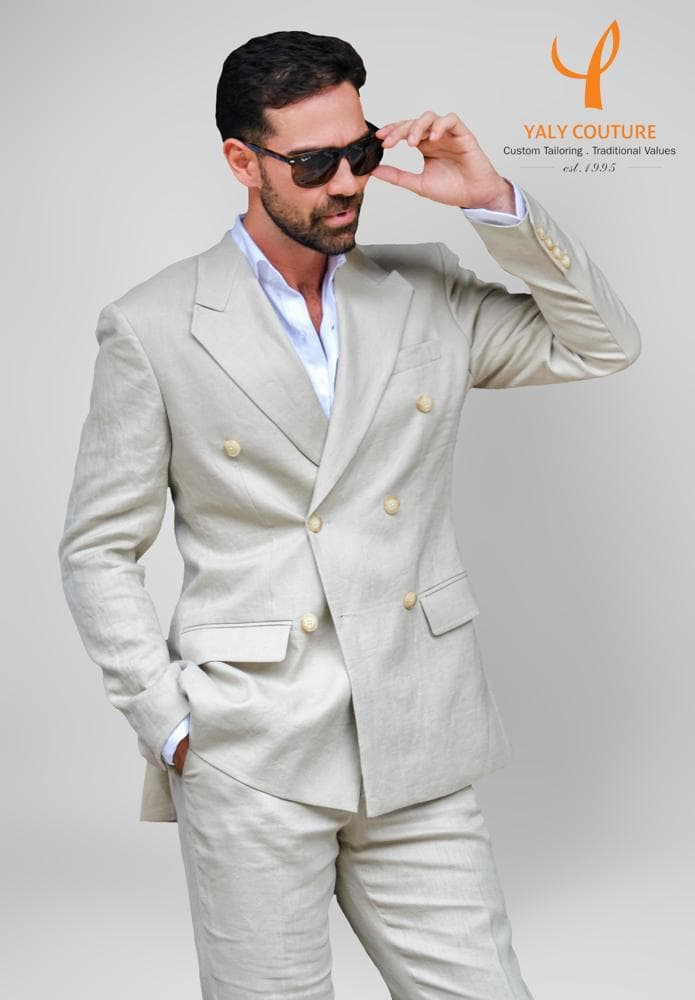 CLASSIC WHITE LINEN JACKET