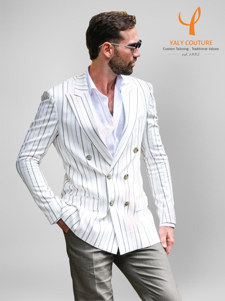 ÁO JACKET LINEN SỌC