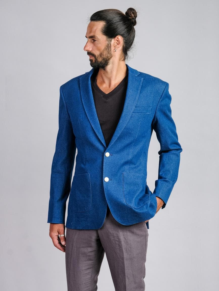 JACKET JEANS TÚI ĐẮP NGOÀI