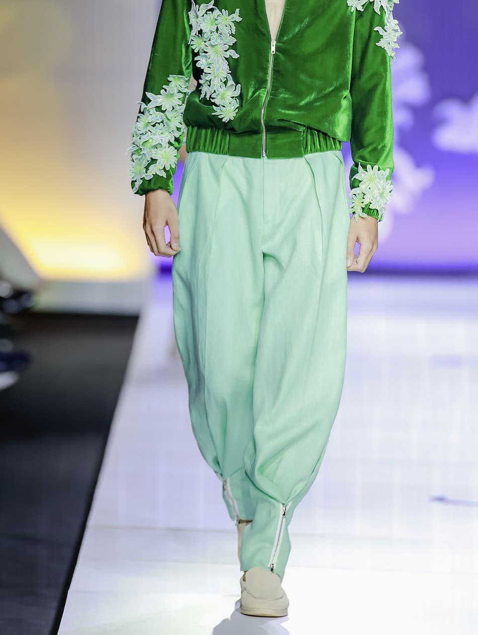 QUẦN LINEN DÁNG RỘNG DÂY KÉO ỐNG.