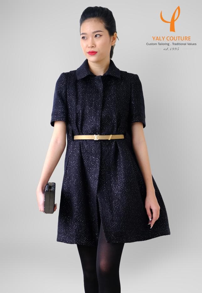WOOL BLEND CASHMERE DRESS/JACKET