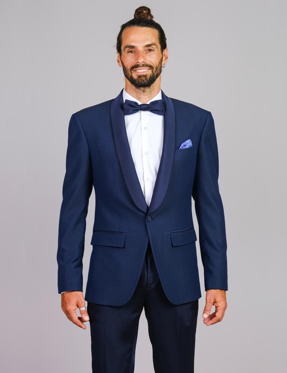 MIDNIGHT ELEGANCE SLIM-FIT TUXEDO JACKET