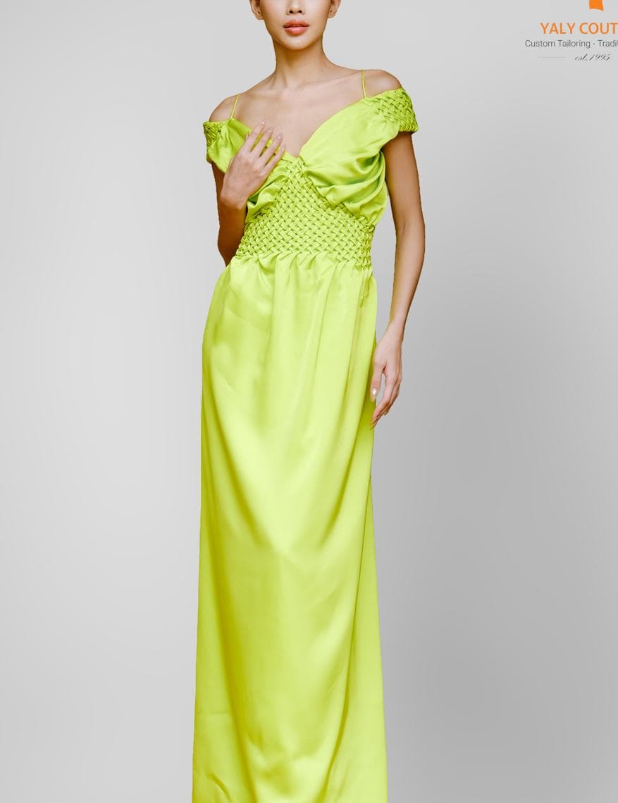 REGAL SMOKE EMPIRE STYLE DRESS
