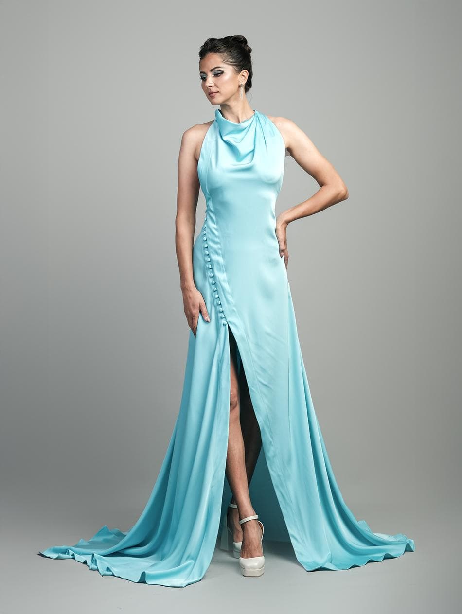 AZZURE SATIN SILK GOWN