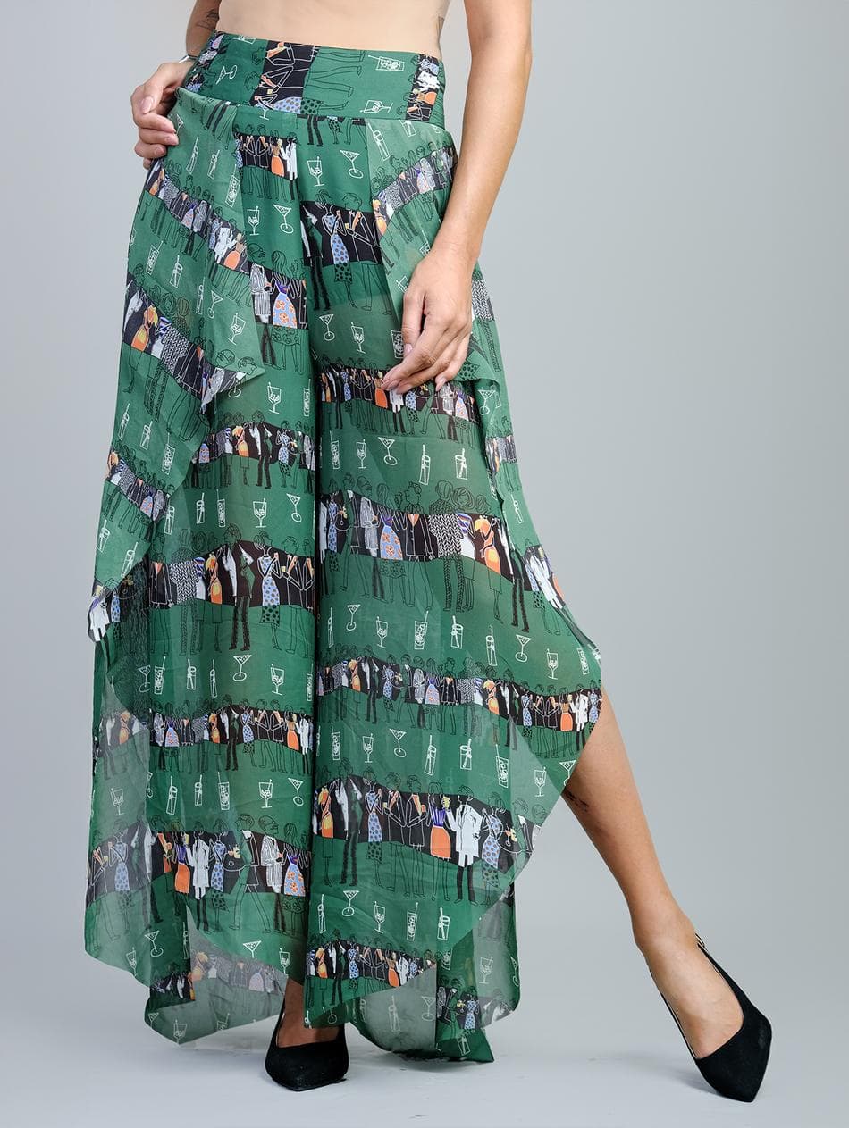 PRINTED PALAZZO PANTS
