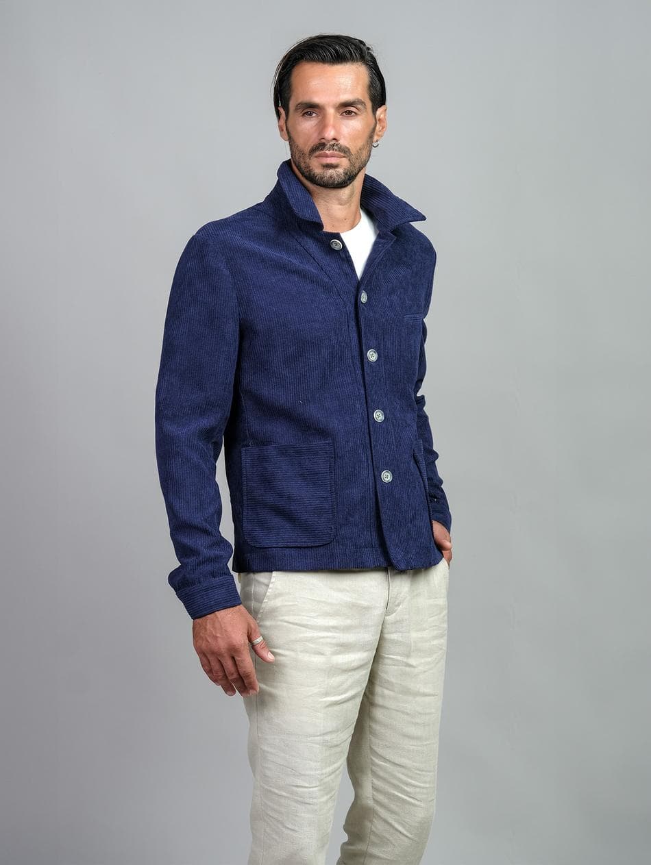 SAINT TROPEZ NAVY CORDUROY JACKET