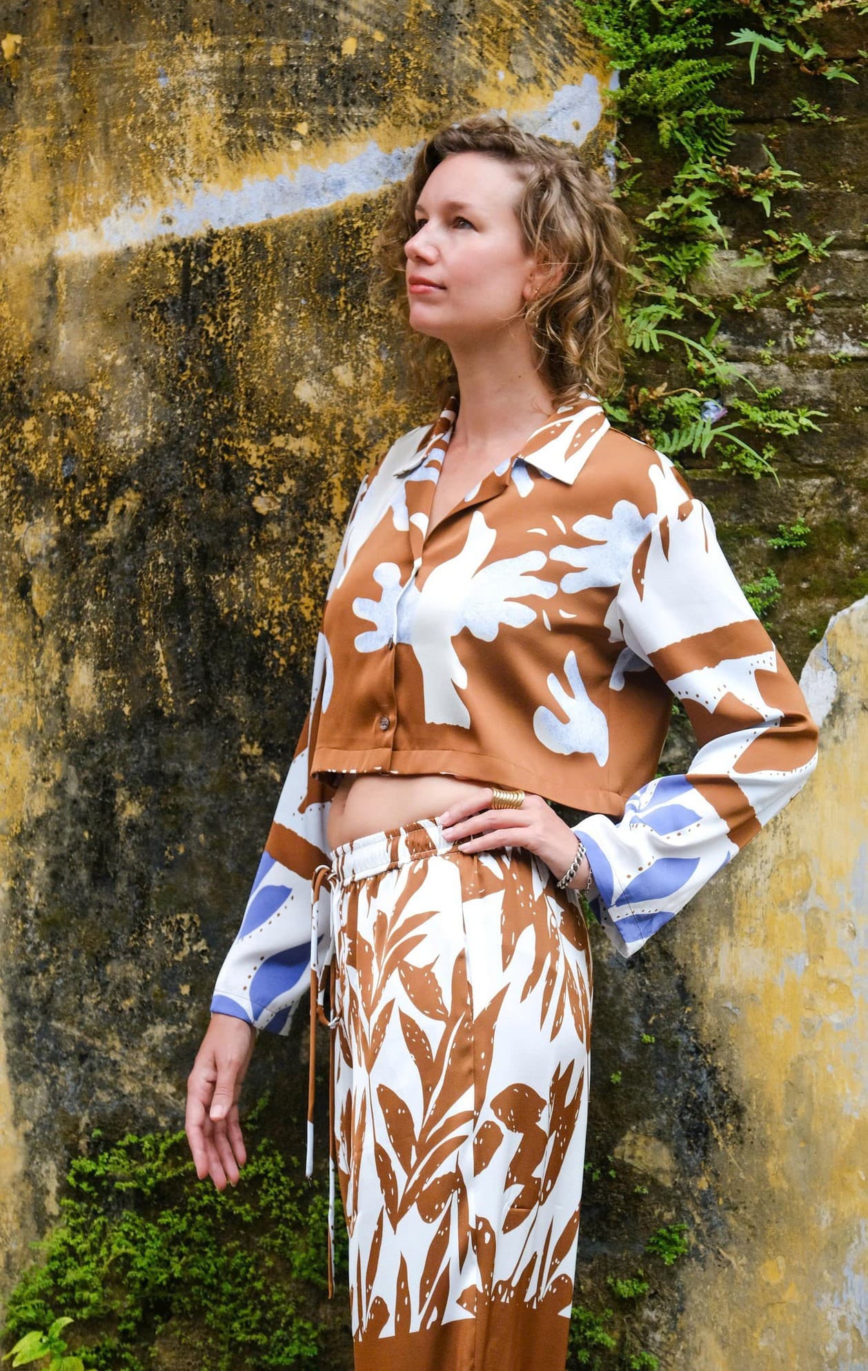 TERRACOTTA CROP TOP SET