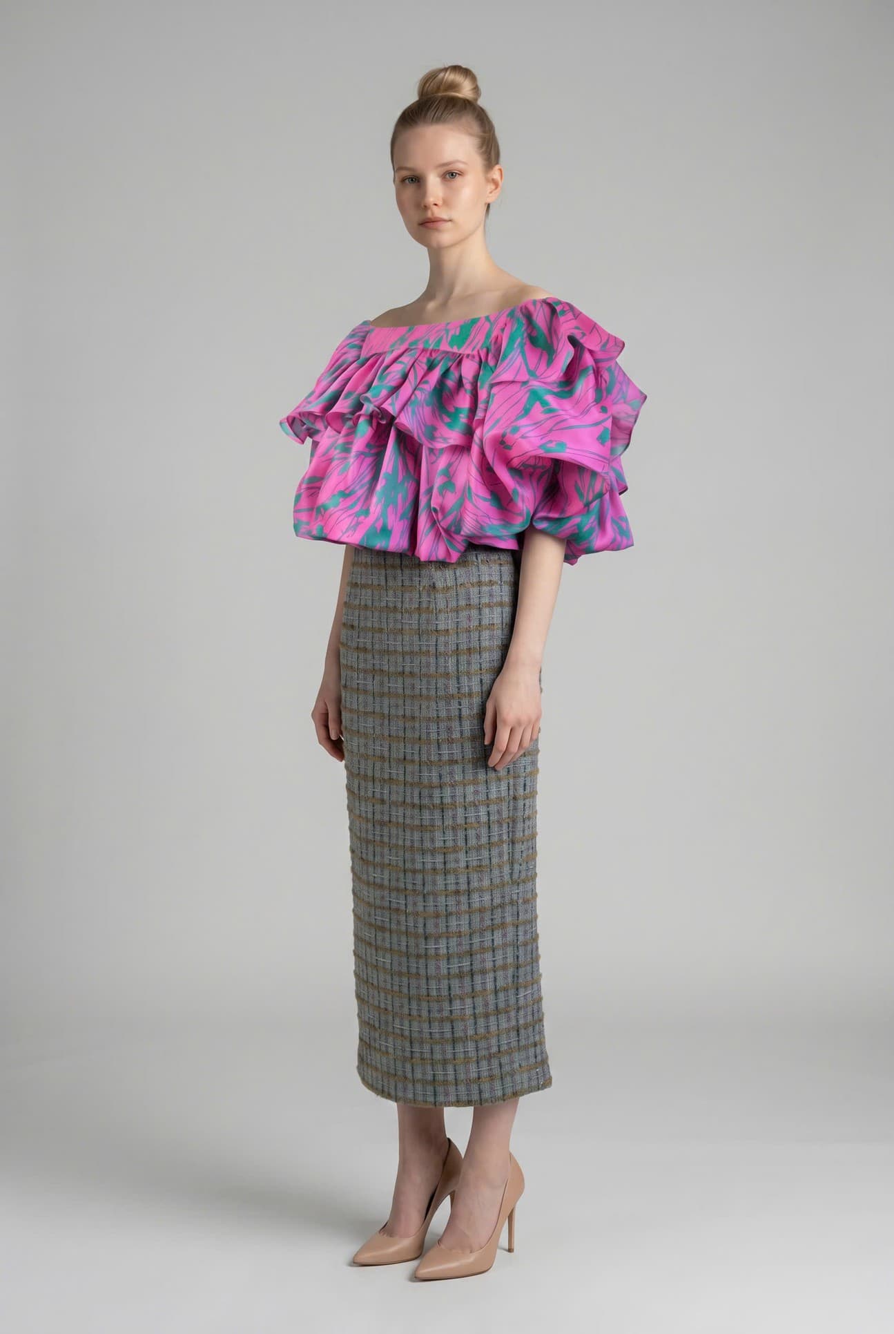TWEED PENCIL SKIRT
